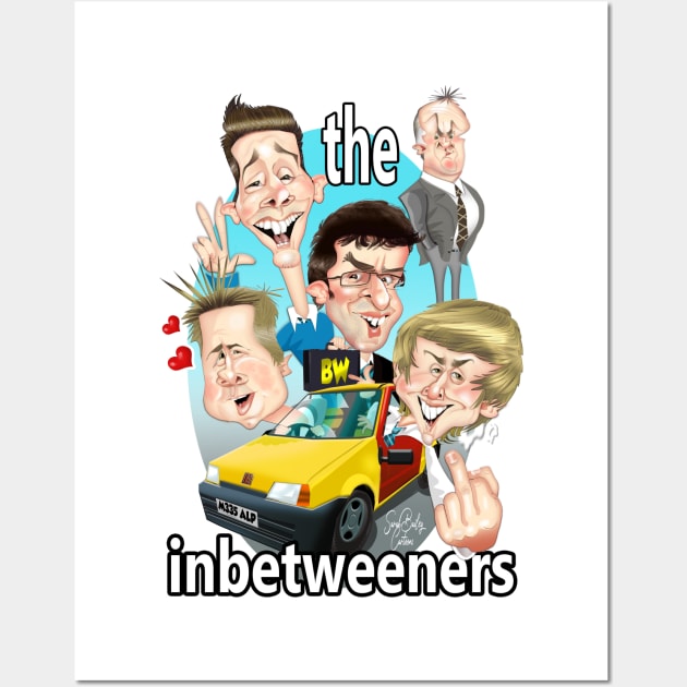 The Inbetweeners Wall Art by Sarah Bailey TV Cartoons